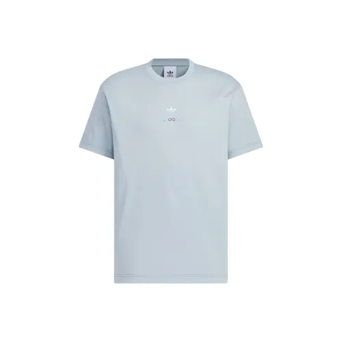 Adidas Originals Короткий рукав T-рубашка Мужская синяя