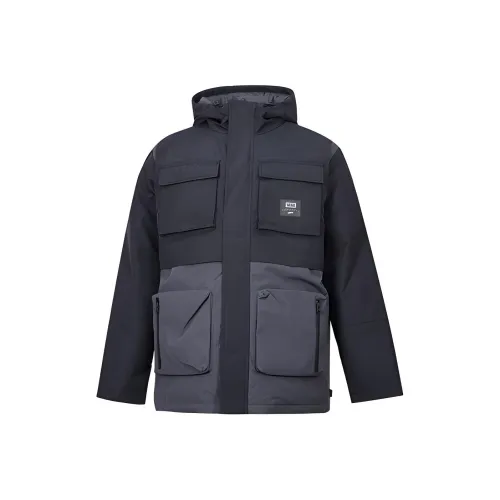 Vans Colorblock С капюшоном Down Jacket Мужской Черный