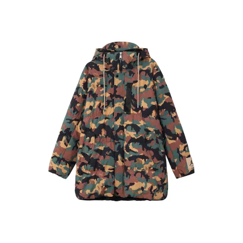 Джордан Пуховик Мужской Камуфляж Зеленый