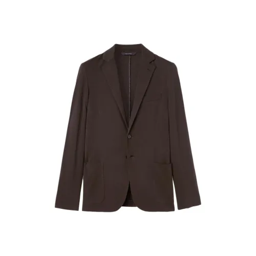 Loro Piana Бизнес-костюм Пальто Мужской Темно-коричневый