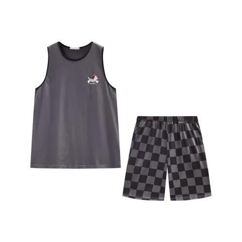 GUKOO Пижамный комплект мужской кокосовый серый