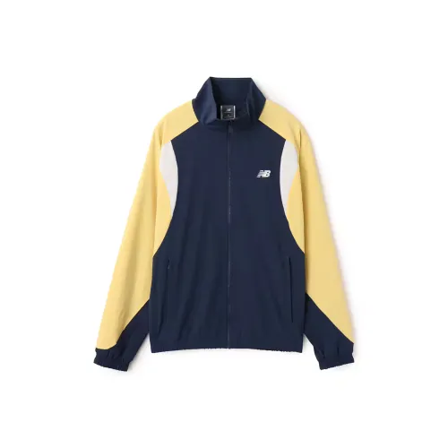 New Balance SS25 Hoops Woven Track Куртка Унисекс Морской Синий