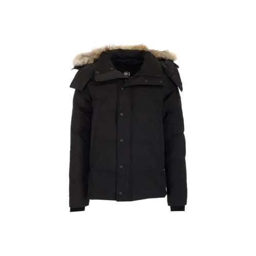 Canada Goose Wyndham Series Down Jacket Parka Coat Men's Black