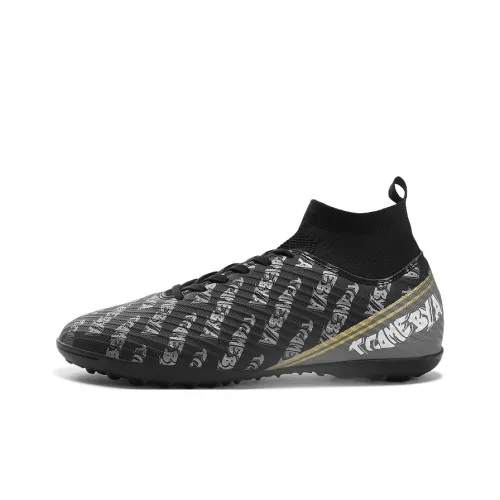 CAMKIDS Противоскользящий Анти-KICK Водонепроницаемый Легкий Амортизация Высокий Топ Детская Футбольная Обувь Подростки