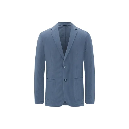 NAVIGARE Бизнес-костюм мужской синий серый