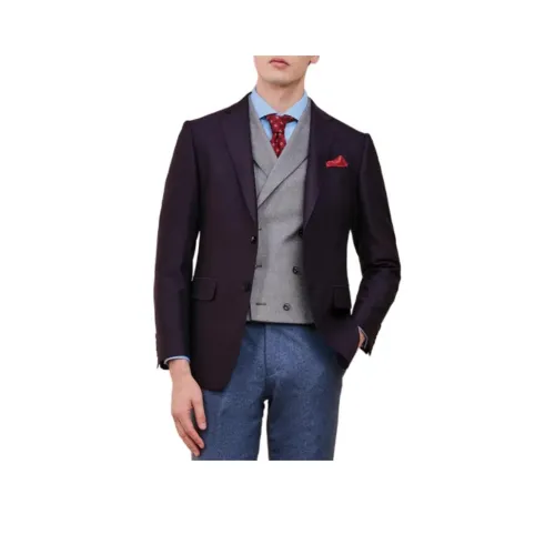 JODOLL Бизнес-костюм мужской темно-красно-фиолетовый