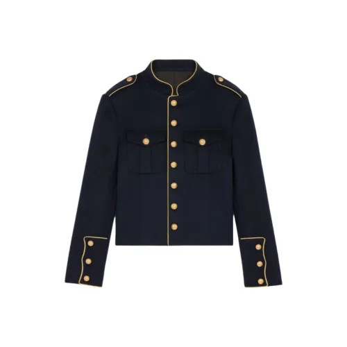 CELINE SS25 Куртки и Пальто Мужской Морской Синий