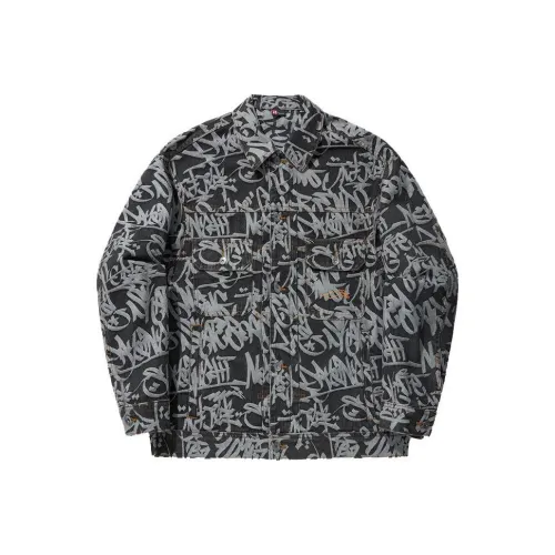 LINING Джинсовая куртка мужская черная