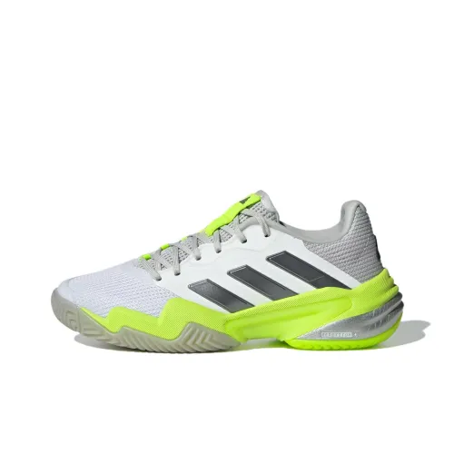 Adidas Barricade 13 Амортизация Износостойкие Низкие Кроссовки для Тениса Женские Серые Зеленые