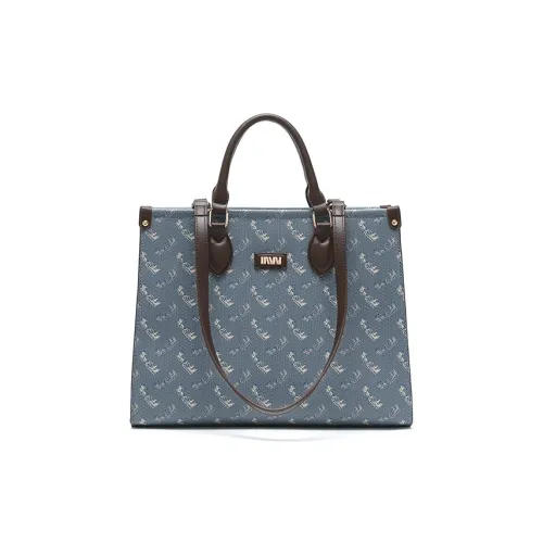 SEPTWOLVES PVC PU (полиуретан) Сумка-тоут Одно плечо Обычная Женская Синяя