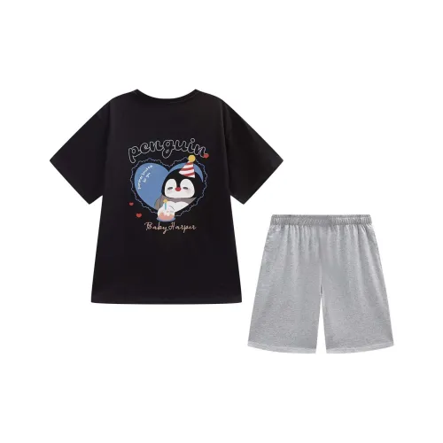 GUKOO Черный мужской комплект пижам