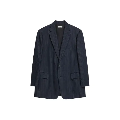 DRIES VAN NOTEN Midnight Blue Мужской Деловой костюм