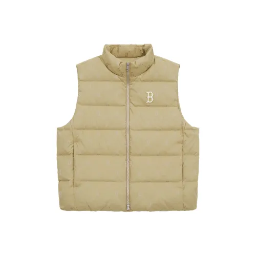 MLB MONOGRAM Коллекция Boston Red Sox 24FW Down Vest Unisex Light Beige