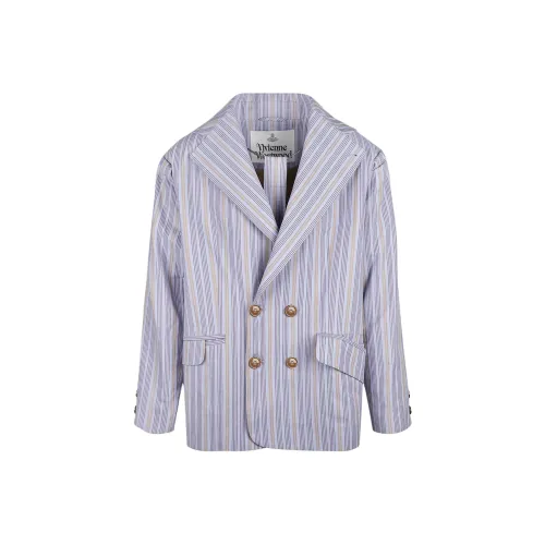 Vivienne Westwood SS24 Бизнес Костюм Пальто Мужской Лиловый Фиолетовый