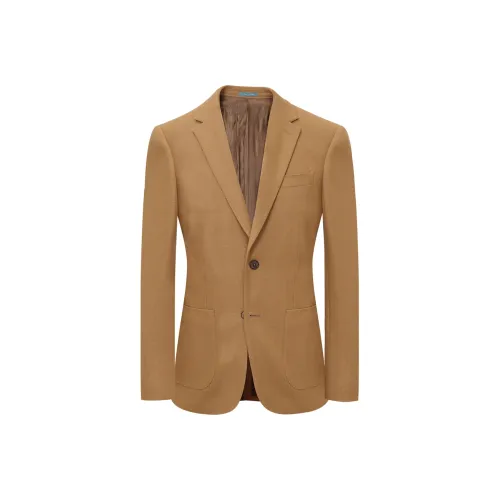 JODOLL Бизнес-костюм мужской имбирно-желтый