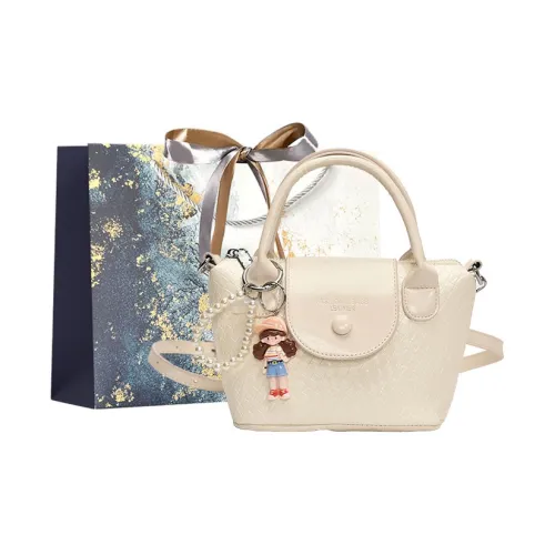 Iman's House ПУ (полиуретан) Одно плечо Через плечо Ручная сумка Женская Экрю Серебряный Желтый Светло-синий