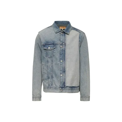 MM6 Maison Margiela совместный бренд FW24 Джинсовая куртка Мужская Синяя