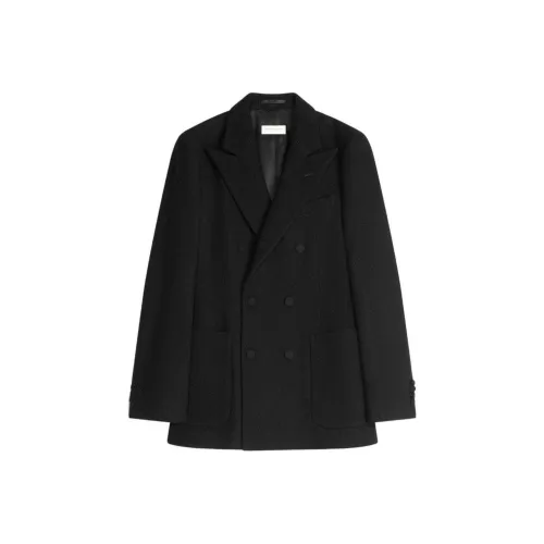 DRIES VAN NOTEN SS24 Бизнес Костюм Пальто Мужской Черный