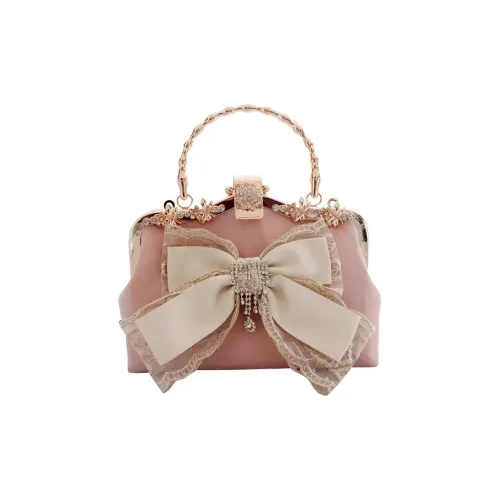 ALOENEY Сумка из коровьей кожи стандартная женская розовая