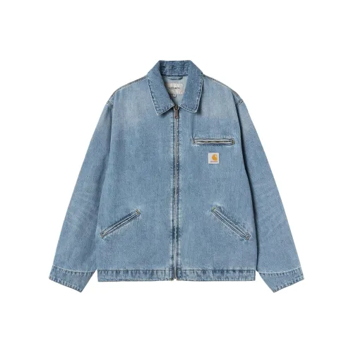 Carhartt WIP SS25 OG Detroit Куртка Джинсовая Куртка Мужская Светло-Синяя