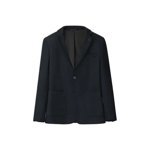 HLA Темно-синий цветочный A1 Мужской деловой костюм