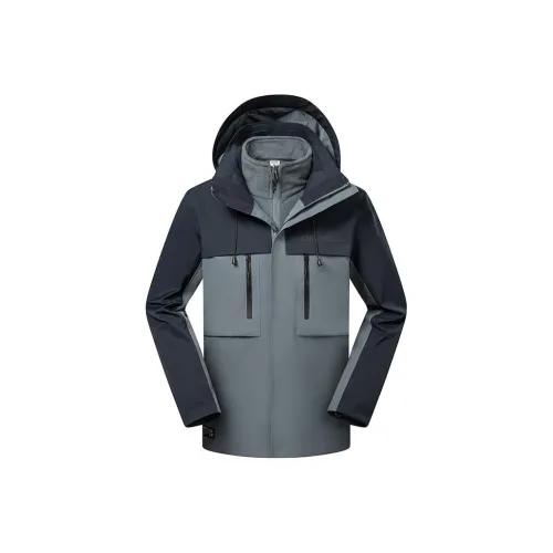 OUTDOOR PRODUCTS Циан Серый Синий/Темный Военный Стиль Синий Мужские Ветровки