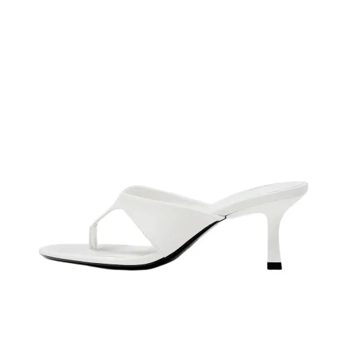 ZARA Шлепанцы Белые Женские