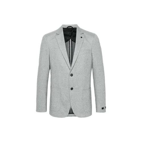 Karl Lagerfeld Бизнес-костюм Пальто Мужской Фотиния Серый