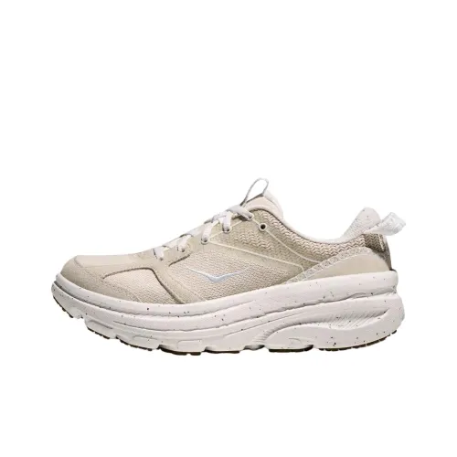 HOKA ONE ONE VIBRANT BLOOM BONDI B3LS Противоскользящие устойчивые к истиранию низкий топ беговые кроссовки унисекс бежевый