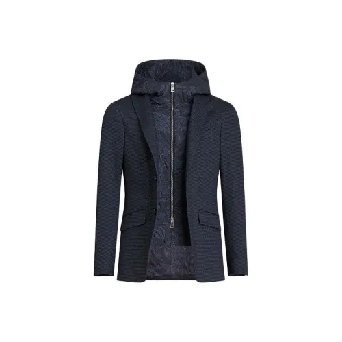 ETRO SS24 Бизнес-костюм мужской черный