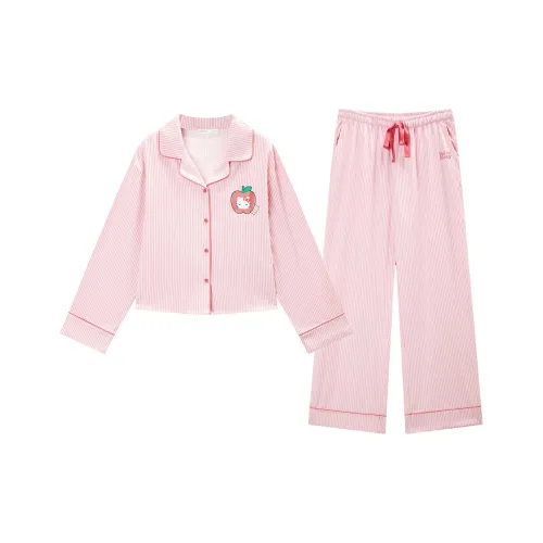 GUKOO x Hello Kitty Sanrio Series Пижамный комплект Женские Кристально-розовый