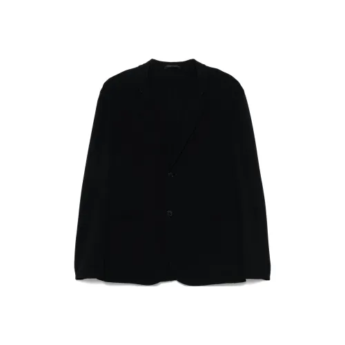 GIORGIO ARMANI FW24 Бизнес-костюм Пальто Мужской Морской Синий