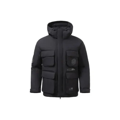 LINING Пуховик Зимний Мужской Черный