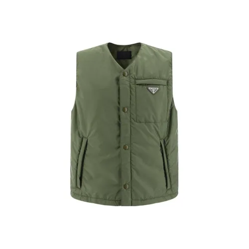 PRADA Зеленый Мужской Жилеты