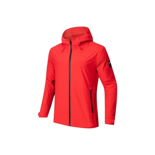 ANTA Comprehensive Training Collection Outdoor Collection Водонепроницаемый и Ветрозащитный Ветровка Мужской Классический красный