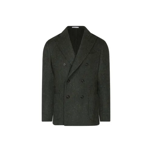 Больгиоли FW24 Бизнес Костюм Пальто Мужской Зеленый