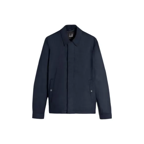 Dunhill FW23 Куртки и Пальто Мужской Темно-Чернильный Синий