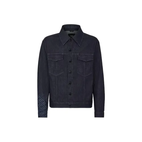 FENDI FW23 Denim Jacket Men's Blue