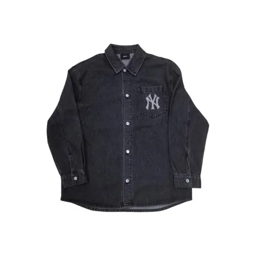 MLB Нью-Йорк Янкис Черная унисекс джинсовая куртка