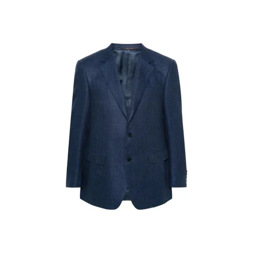 Canali Бизнес-костюм Пальто Мужское Синее