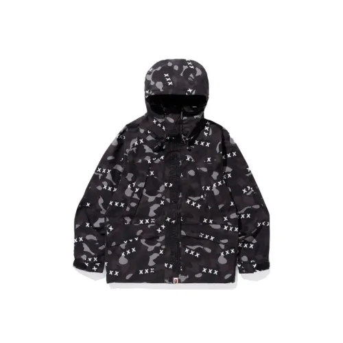 A BATHING APE Мужские черные куртки