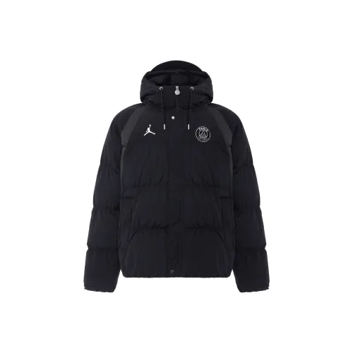 Jordan M J PSG PUFFER JKT Пуховая куртка Зимняя Мужская Черная