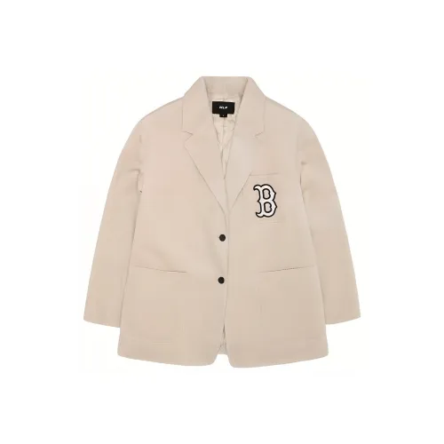 Mlb Base Logo Бизнес Костюм Унисекс Светлый Бежевый