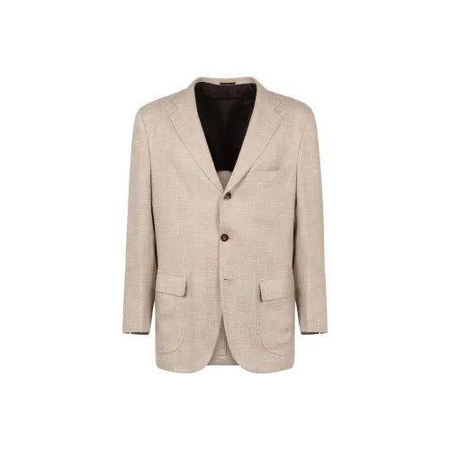 KITON Бизнес-костюм мужской бежевый