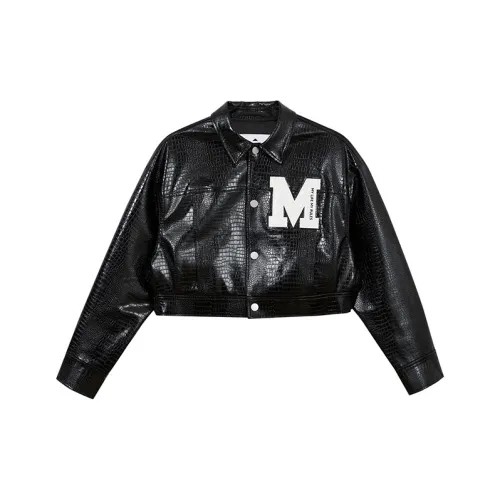 MLMR Черный Чисто черный Унисекс Куртки