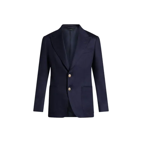TOM FORD Бизнес-костюм Пальто Мужской Морской Синий