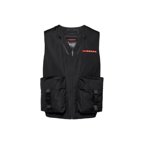 PRADA Мужские черные жилеты