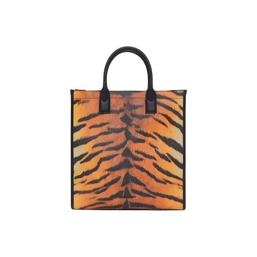 Burberry Хлопок Тоут Сумка Сумка для покупок Сумка через плечо Сумка Мужская Черная и Оранжевая