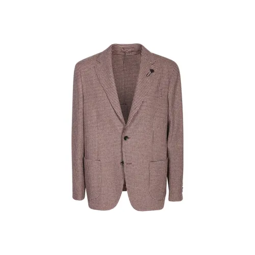 LARDINI Бизнес-костюм мужской бордового цвета