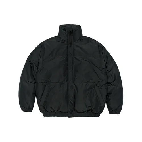 STNW Однотонный Воротник-стойка Утолщенный Пуховик Унисекс